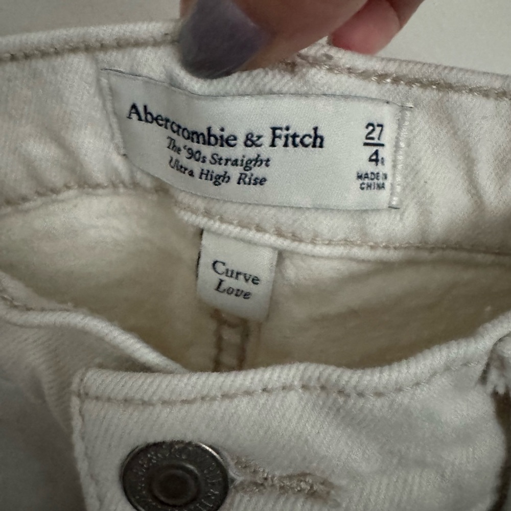 Abercrombie & Fitch The 90’s Curve Love Straight Ultra High Rise - Picture 3 of 3